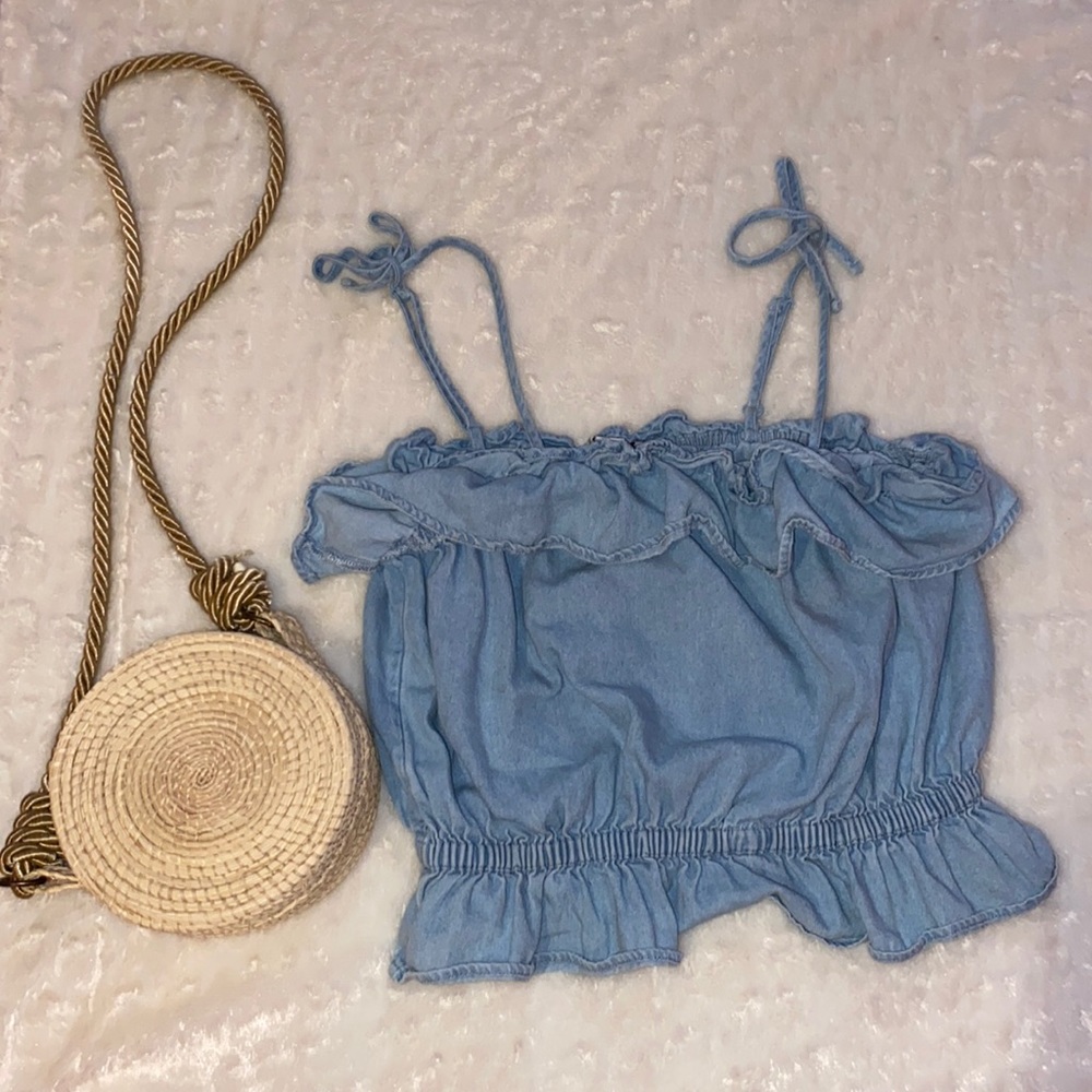 AE Denim spaghetti shirt